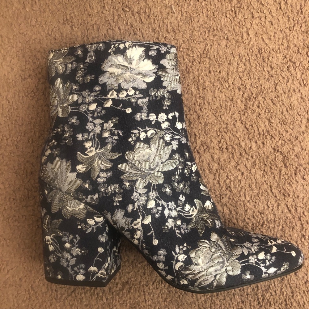 Floral Patterned Booties